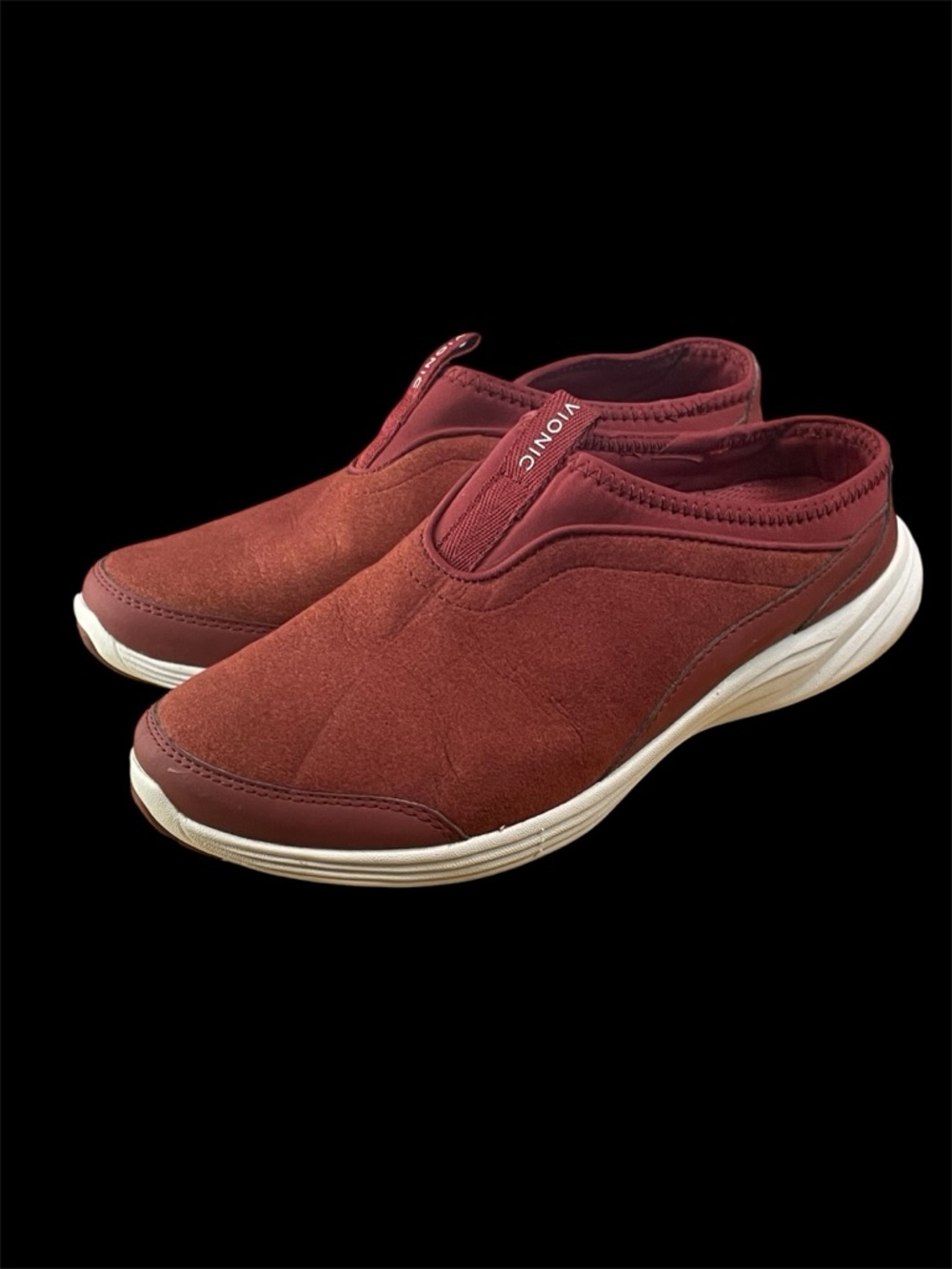 Vionic Men's Slip-On Loafers in Deep Burgundy